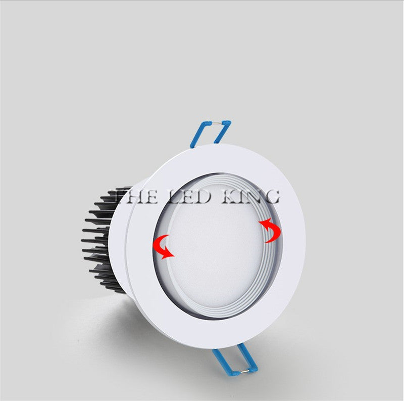 White Ultra gorgeous Dimmable LED COB Downlight AC110V 220V 6W/9W/15W/30w/60w Recessed LED Spot Light Decoration Ceiling Lamp