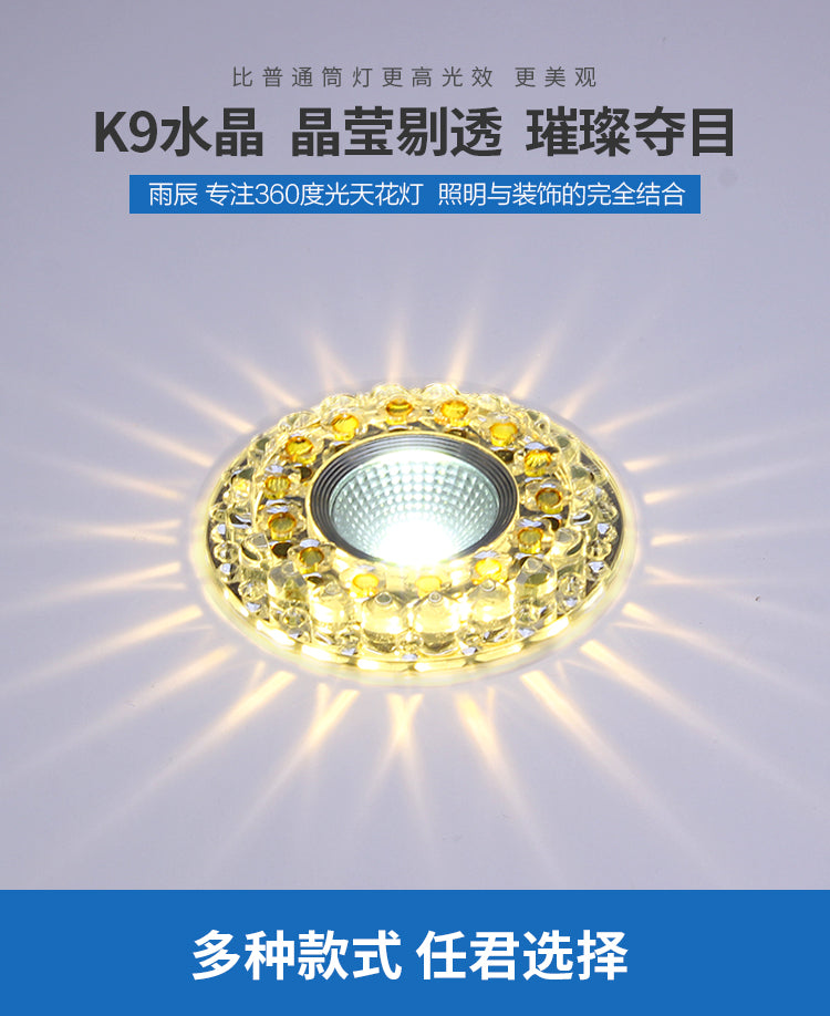 LED Downlight 3W Round Recessed Lamp 220V 230V 240V 110V Led Bulb Bedroom Kitchen Indoor LED Spot Lighting