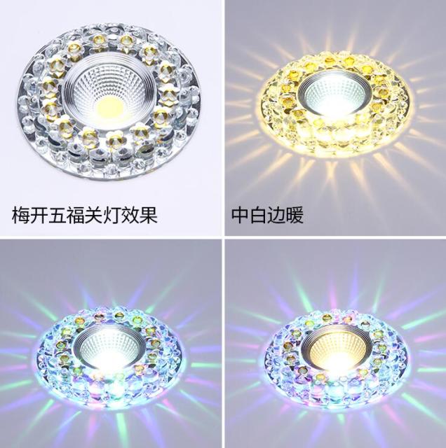 LED Downlight 3W Round Recessed Lamp 220V 230V 240V 110V Led Bulb Bedroom Kitchen Indoor LED Spot Lighting