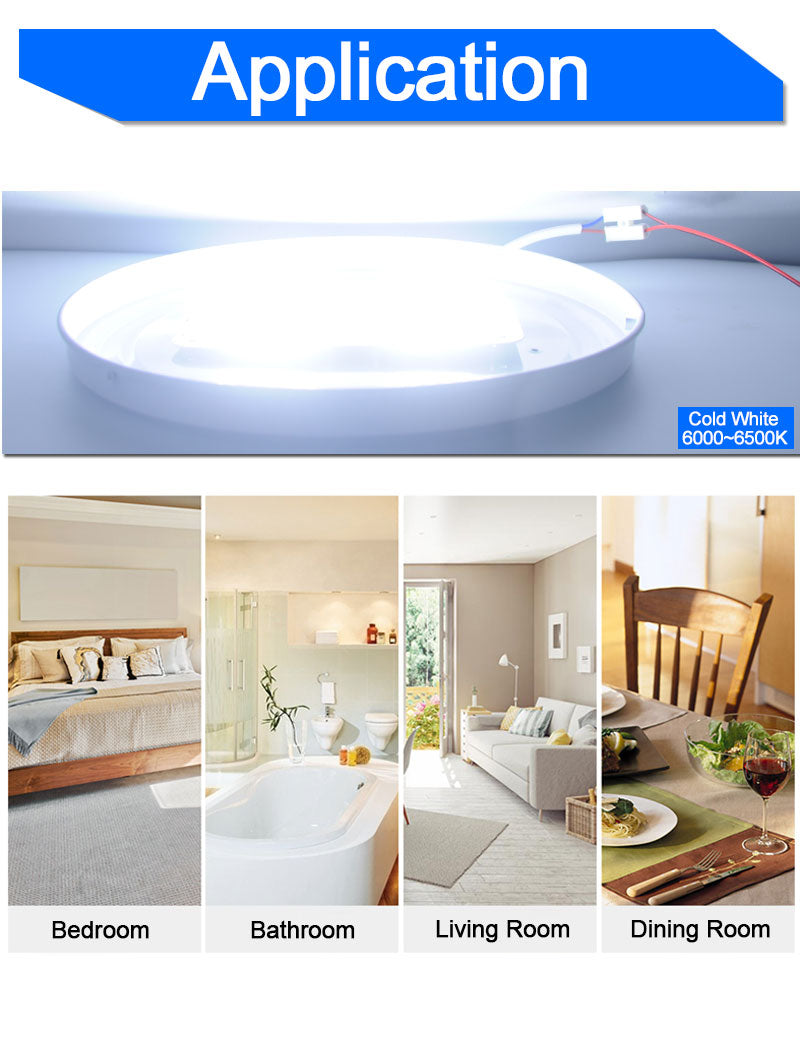 Mini Led Module Magnet Easy Install 220V 12W 18W 24W Light Board Lamp Bulb Replace For Ceiling Spot Downlight White Source Light