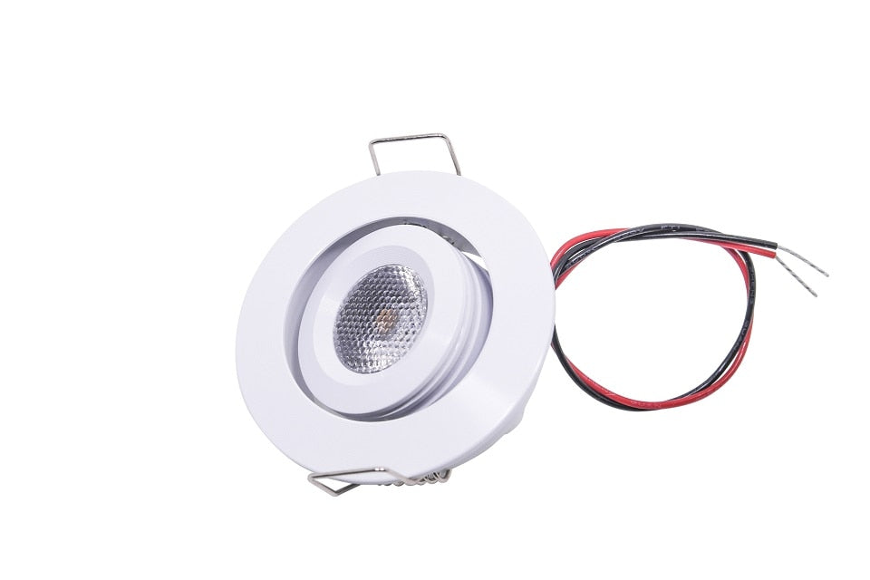 etrnLED 3W Mini LED Spotlights Angle Rotatable Adjustable 12V 24V Dimmable Recessed Downlight Ceiling Spots Light Cabinet Home