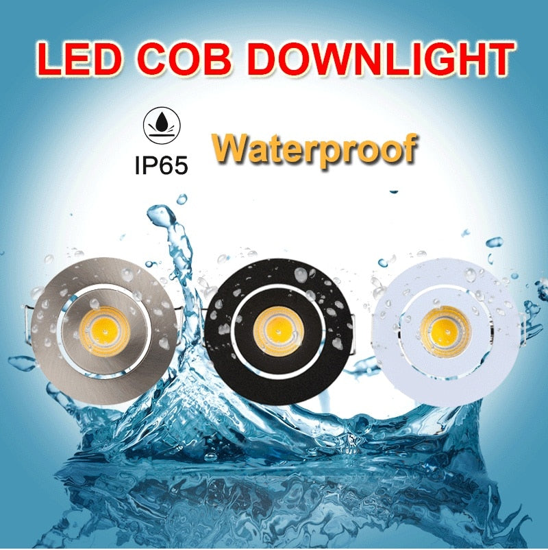 LED Spotlights Ceiling Downlights Recessed Dimmable Waterproof For Bathroom Kitchen Bathhouse Indoor And Outdoor Lighting