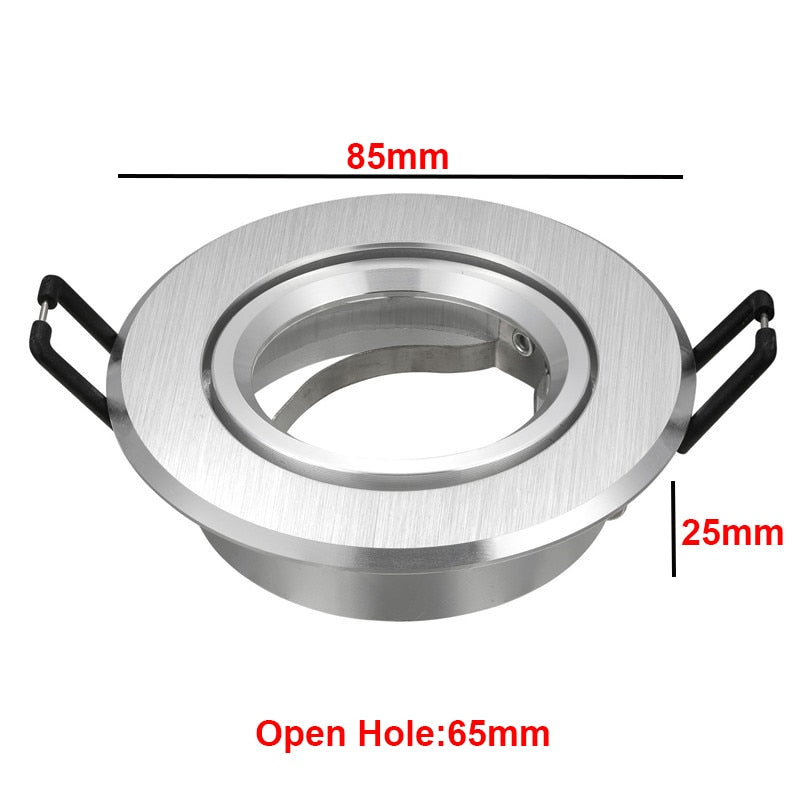 Recessed Ceiling Downlight Bulb Replaceable GU10 MR16 Sockets Kit Fitting Frame