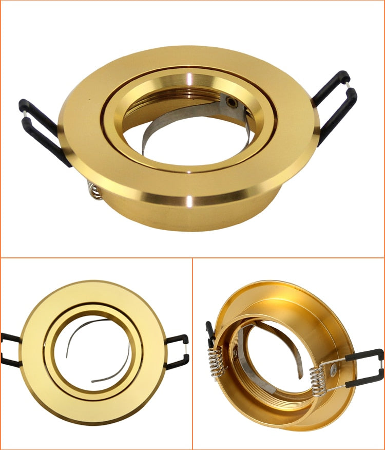 Recessed Ceiling Downlight Bulb Replaceable GU10 MR16 Sockets Kit Fitting Frame