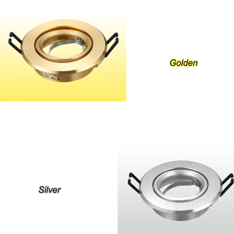 Recessed Ceiling Downlight Bulb Replaceable GU10 MR16 Sockets Kit Fitting Frame