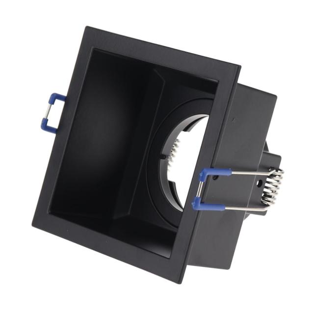 Square Embedded Led Ceiling Downlight Mount Frame Trim Ring GU10 MR16 Halogen Bulb Fitting Holder Socket Spot Lighting Fixtures