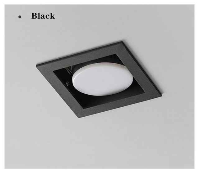 GX53 Bulb Replaceable Led Downlight Recessed Ceiling Led Lamp 45° Rotate Lighting 7w 9w 12w For Restaurant Living Room Dining