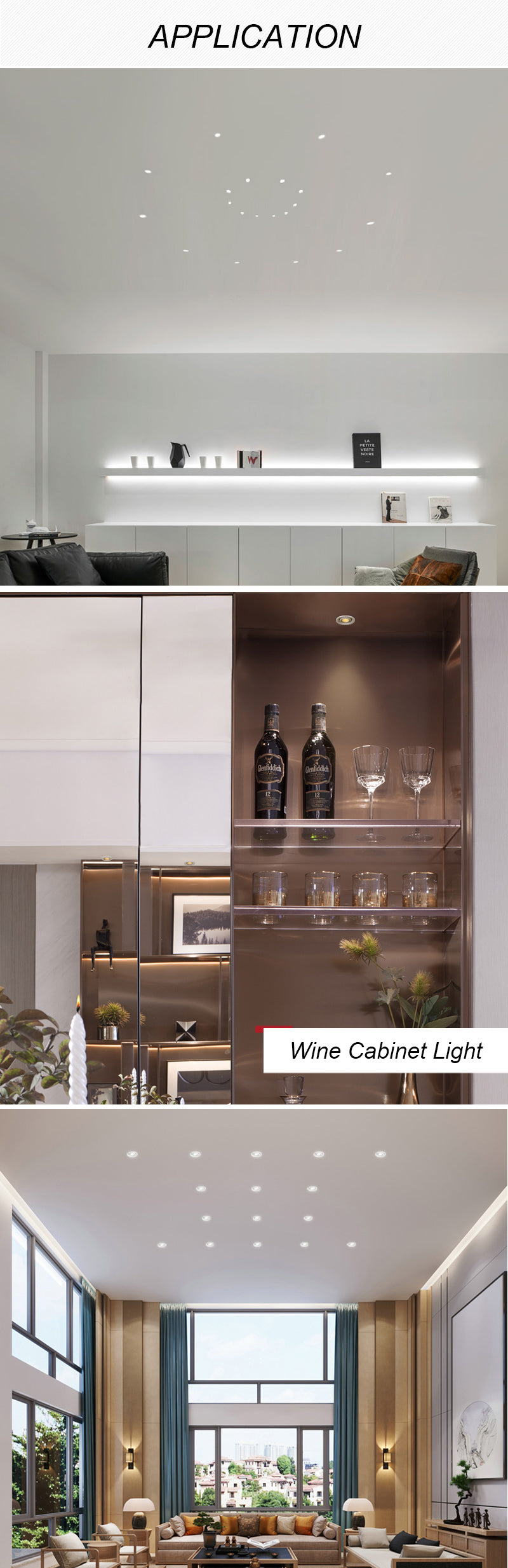 Dimmable LED Downlight White Ultra Thin Aluminum 3W Down Light 220V Round Recessed Spot Lighting For LED Chip