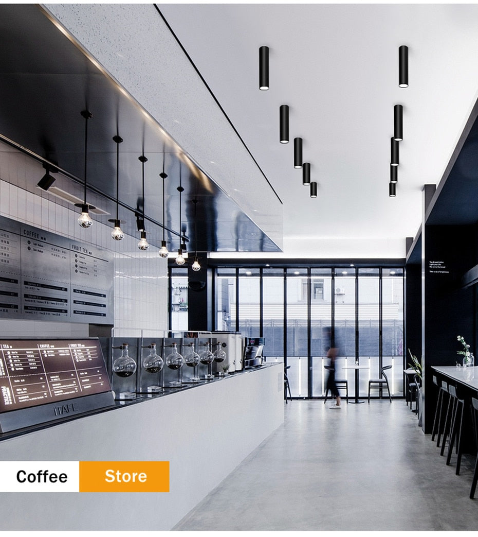 Long Tube Led Downlight Ceiling Downlight Surface Mounted Spot Led 5W Length 75mm 200mm 300mm Ceiling Lamp For Home Store Office