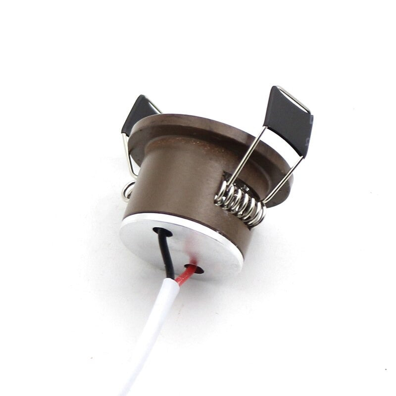 LED Recessed Ceiling Spot Light Wooden Frame Mini Downlights 1.5W 27mm Cut Hole Size 100lm 110V-220V Under Cabinet Lamp