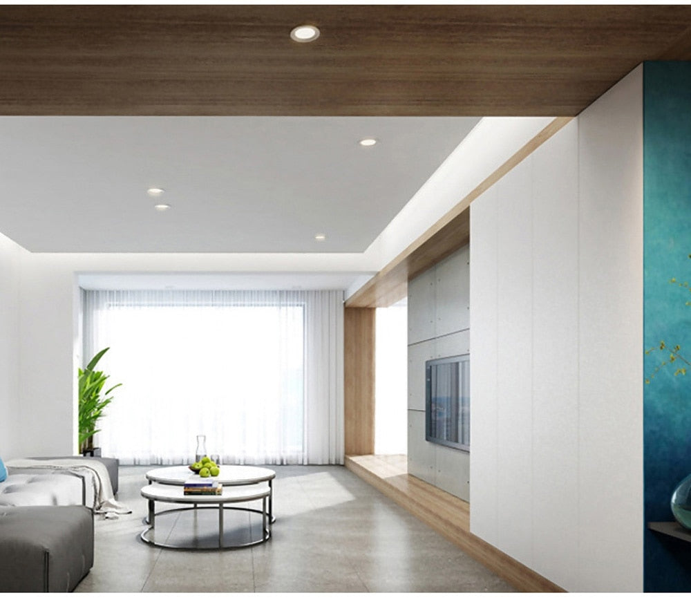 T-SUN Ultra-thin 220V LED Downlight 6W/8W/15W/20W LED Ceiling Recessed Lamp Panel Light Surface Ceiling Downlight Ceiling Lamp