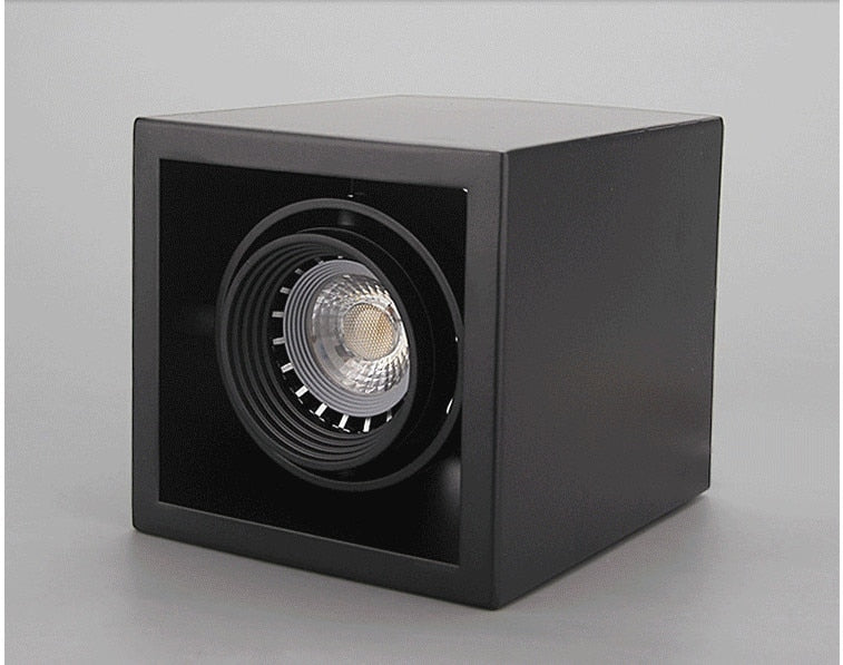 LED 10w 12W 15w Surface Mounted GU10 BULB Dimmable LED Ceiling Lamps Spot Light square Rotation LED Downlights AC85-265V