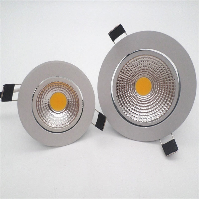 Super bright recessed Dimmable LED COB Downlights 5W 7W 9W 12W 15W 18W LED Spot lights AC85-265V LED decoration Ceiling Lamp