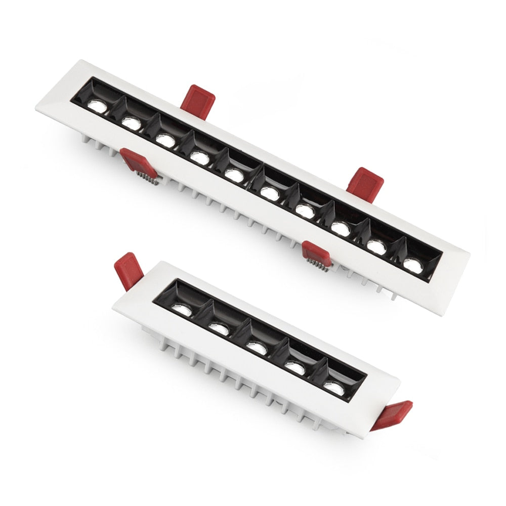 No Flickering Modern LED Recessed Downlight 20W 10W line lamp 85-265V LED Ceiling Spot Light indoor Background lights