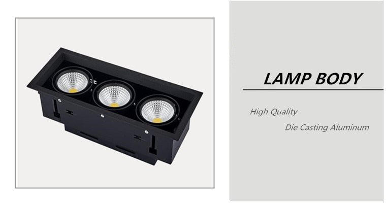 Dimmable Recessed COB LED Downlights 10W 20W LED Ceiling Spot Lights AC85-265V LED Ceiling Lamps Warm/Cold White Indoor Lighting