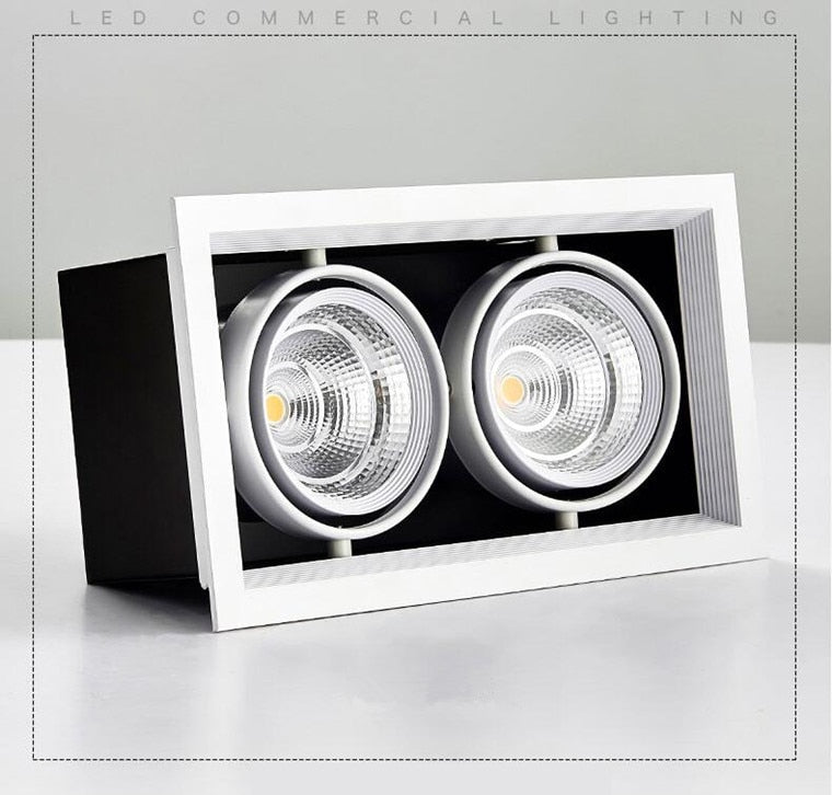 Dimmable Recessed COB LED Downlights 10W 20W LED Ceiling Spot Lights AC85-265V LED Ceiling Lamps Warm/Cold White Indoor Lighting