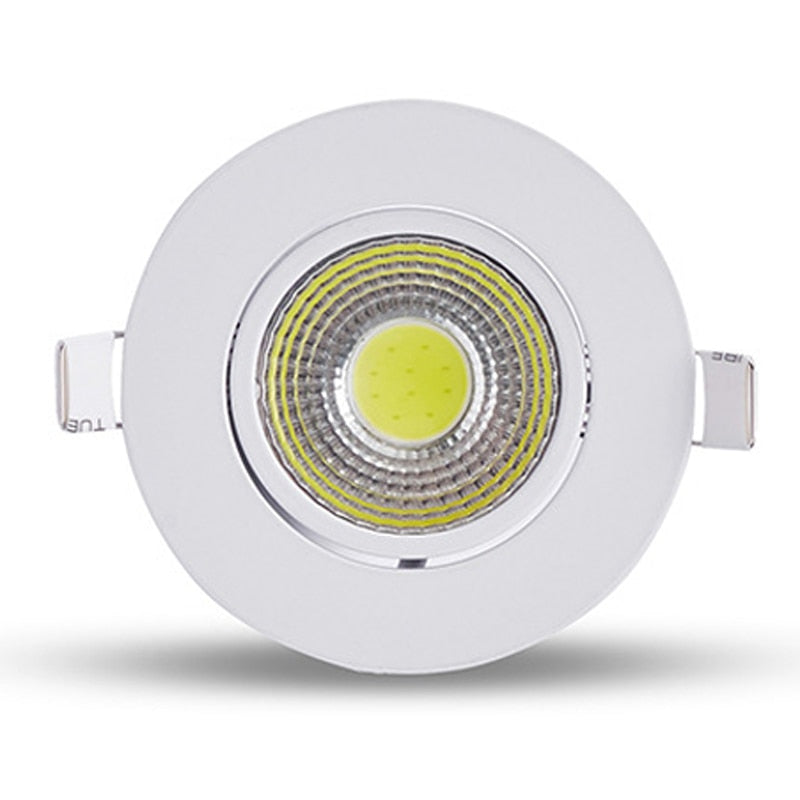 QLTEG LED downlight light COB Ceiling Spot Light 3w 5w 7w 12w AC85-265V ceiling recessed Lights LED decoration Indoor Lighting