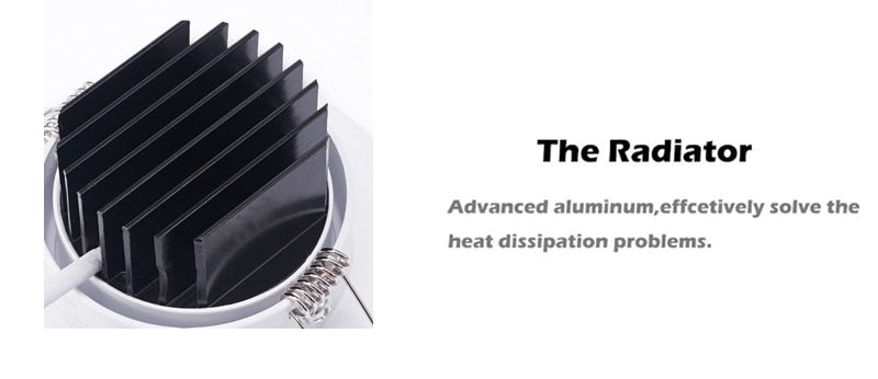 QLTEG LED downlight light COB Ceiling Spot Light 3w 5w 7w 12w AC85-265V ceiling recessed Lights LED decoration Indoor Lighting