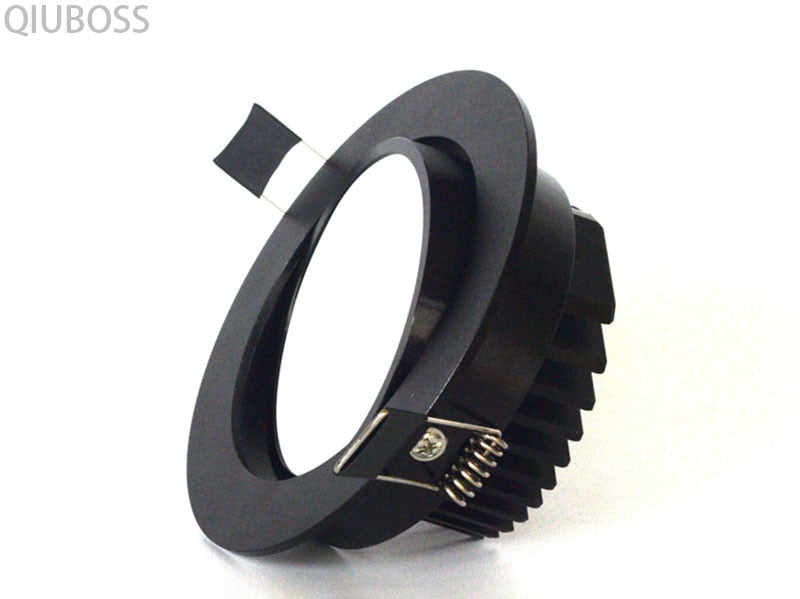 Round Dimmable LED Downlight Recessed LED Ceiling Lamps AC90-260V 5W/7W/9W/12W/15W/18W COB Background Light Indoor Lighting