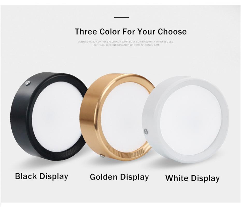 Led Ceiling Light Surface Mounted Ultra Thin Down Lights Led Spot Lamp 3W 5W Living Room Bedroom Kitchen Hotel Store Lighting