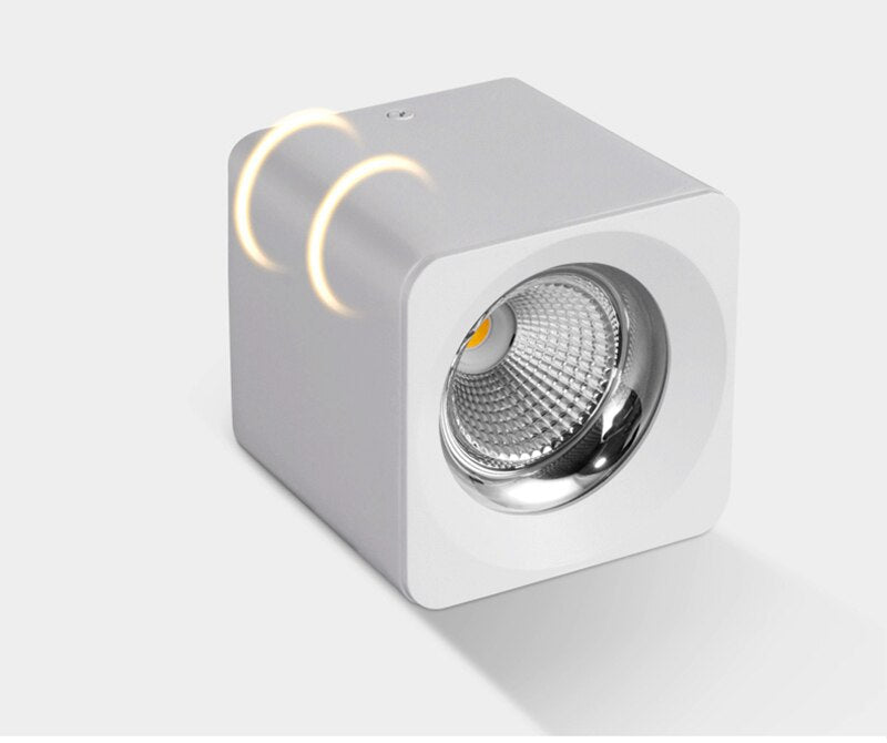 Square Dimmable COB LED Downlights 7W 9W 12W LED Ceiling Spot lights AC85~265V LED Ceiling Lamps Warm/Cold White Indoor Lighting
