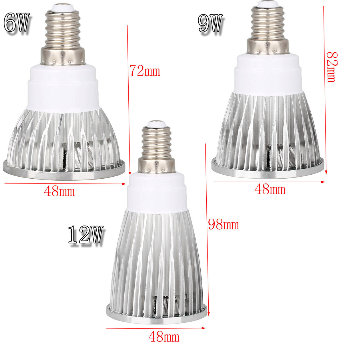 Super Bright LED COB Spotlight Bulbs GU10 B22 E27 E14 6W 9W 12W Lamps LED lamp light Spot Lights AC 220V - 240V Downlight