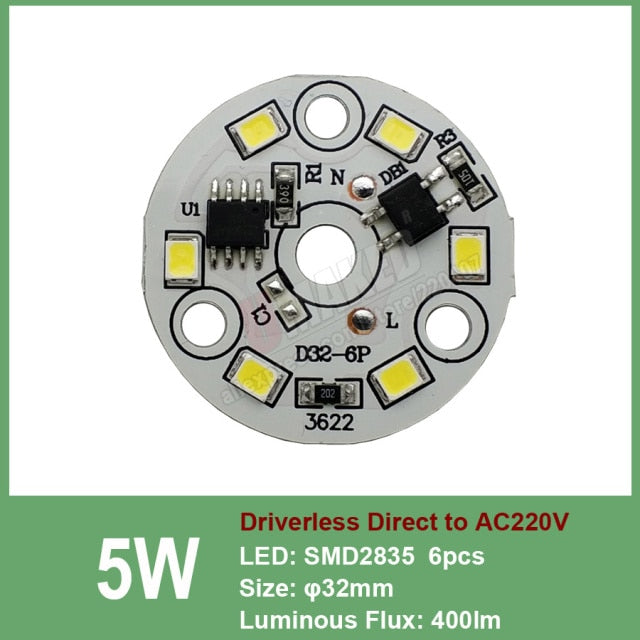 Downlight led pcb smd2835 integrated IC driver AC 220V 18w 15w 12w 9w 7w 5w 3w for down light Diy