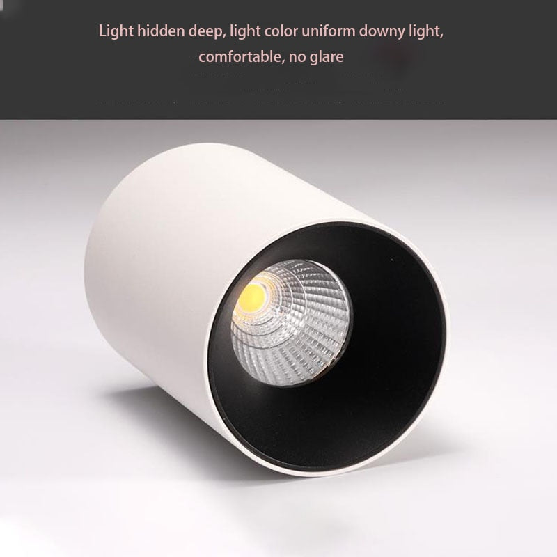 Round Dimmable Surface Mounted LED Downlights 7W 9W 12W 15W COB LED Ceiling Spot Lights AC110-220V LED Lamp Indoor Lighting