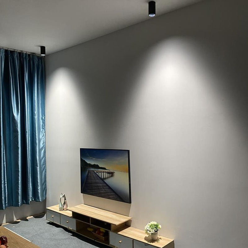 Round Dimmable Surface Mounted LED Downlights 7W 9W 12W 15W COB LED Ceiling Spot Lights AC110-220V LED Lamp Indoor Lighting