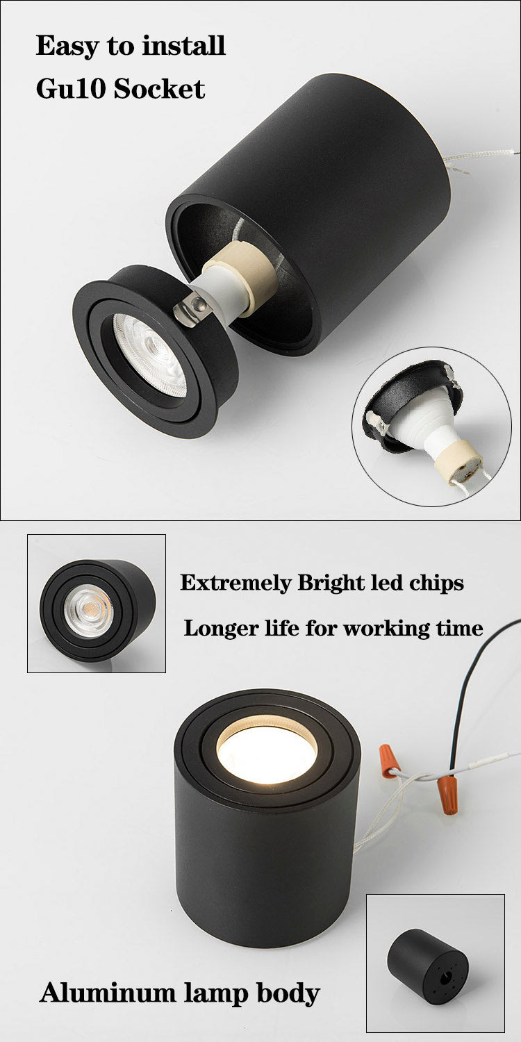 LED Downlight GU10 Led downlights with indoor spot light 5W high lumen led down light lamp rotatable degree