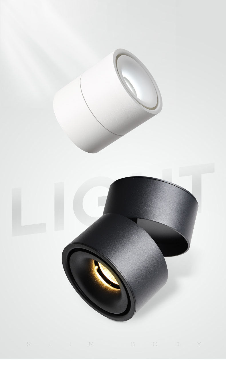 Tinlaibor Dimmable 9W LED Ceiling Rail lamp Household Nordic MainLiving room Bedroom Foyer Porch Aisle Spotlight Downlight