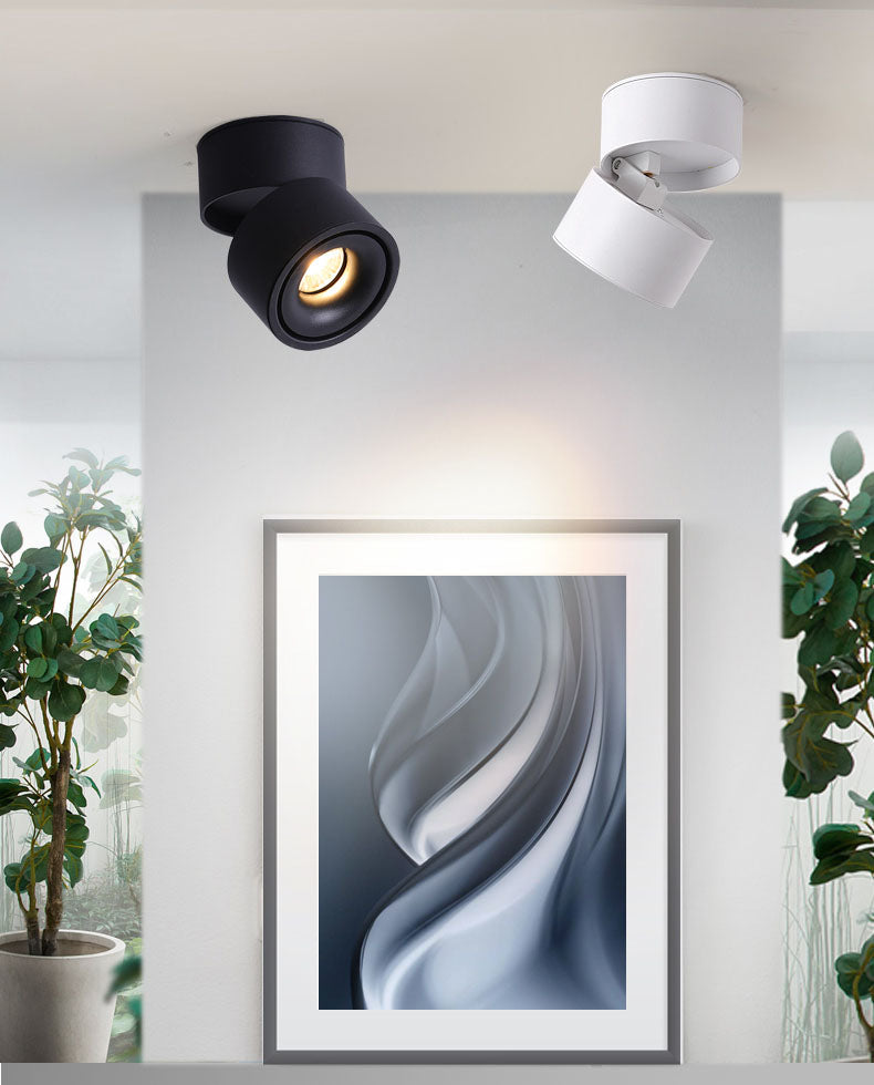 Tinlaibor Dimmable 9W LED Ceiling Rail lamp Household Nordic MainLiving room Bedroom Foyer Porch Aisle Spotlight Downlight