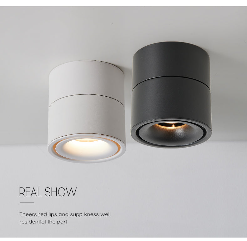 Tinlaibor Dimmable 9W LED Ceiling Rail lamp Household Nordic MainLiving room Bedroom Foyer Porch Aisle Spotlight Downlight