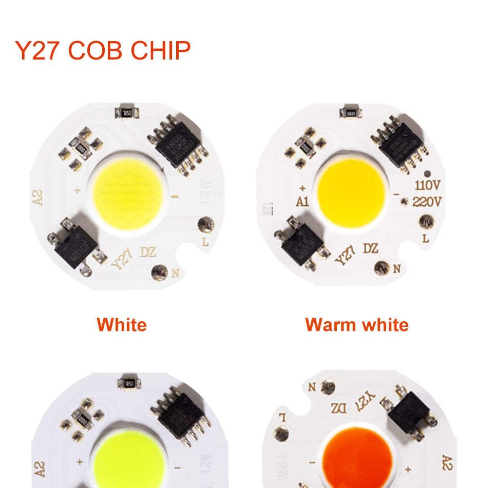 Tcosqy cob chip LED accessories AC 3w 5w 7w 10w 12w warm white cold white red light green light indoor lighting downlight spotlight