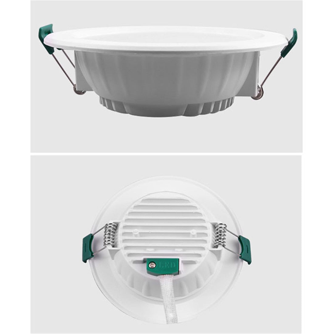 Recessed Ceiling Light 6/9/12/15W AC/DC 12V 24V 36V LED Panel Downlights 3000K 6000K Low Voltage for RV Camper Van Trailer Boat