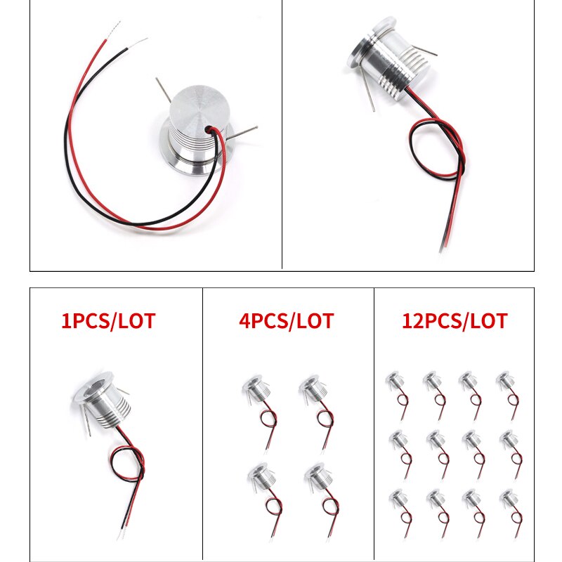 Built-in mini LED spotlight IP65 waterproof DC12V indoor bathroom ceiling kitchen 3W cabinet embedded focus 24V small downlight