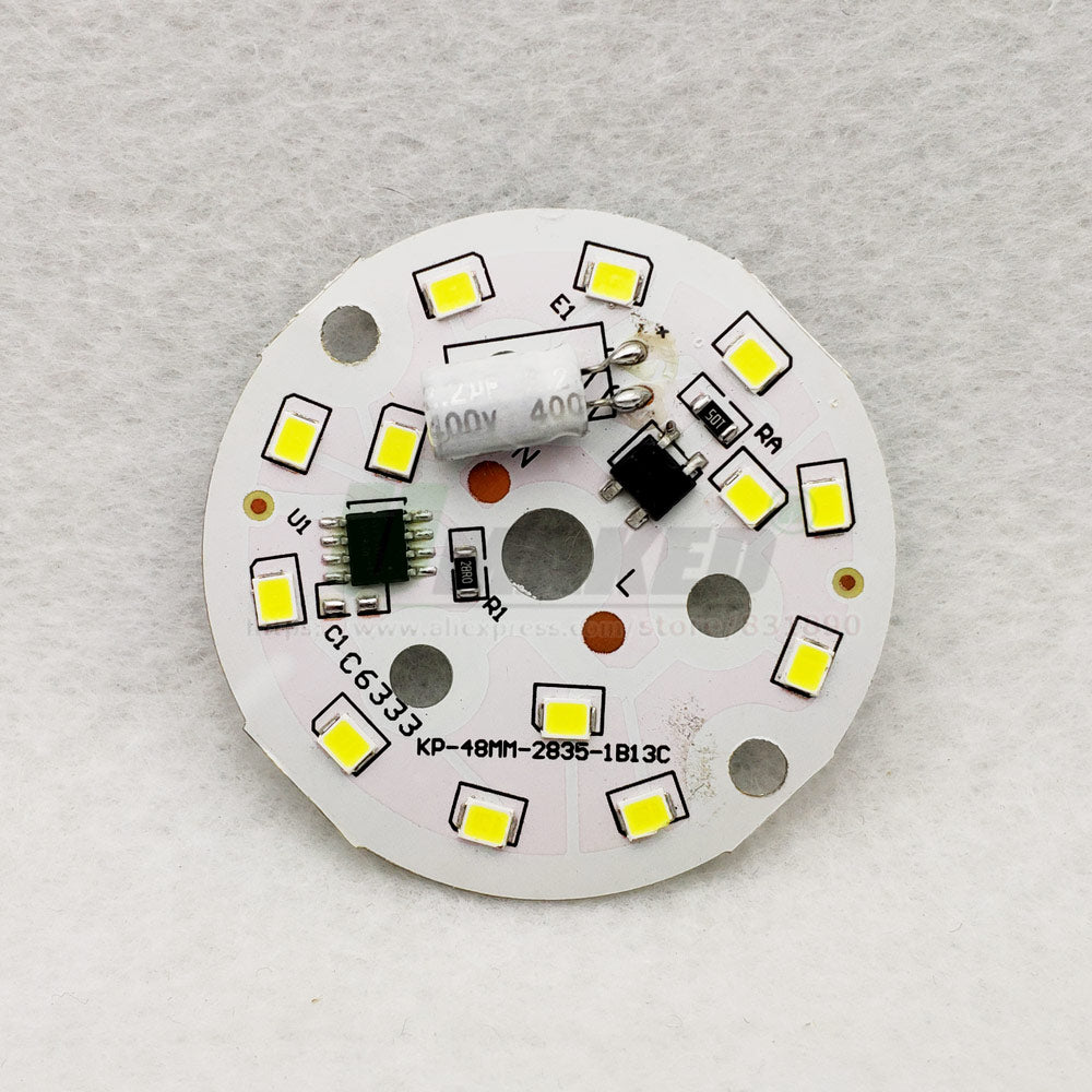 LED Module 5W 7W 9W 12W 15W 18W 10pcs AC220V Downlight PCB Aluminum plate White/Warm SMD2835 Smart IC Driver No Flick Lamp DIY