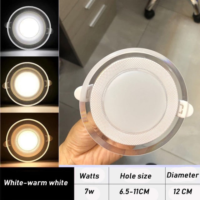 Dimmable Led Downlight 20Pcs 220V 9W 3 Color Spotlight Led Ceiling Lamp Indoor Ceiling Light Recessed Downlamp Home Lighting