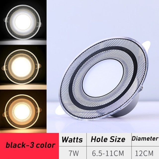 Dimmable Led Downlight 20Pcs 220V 9W 3 Color Spotlight Led Ceiling Lamp Indoor Ceiling Light Recessed Downlamp Home Lighting