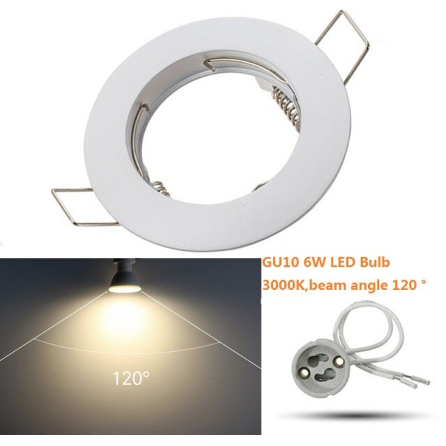 LED Bulb Spotlight GU10 MR16 6W 220V Downlight fixture Spot light Recessed Lighting Kit LED Lampada Bulbs with MR16/GU5.3 Socket