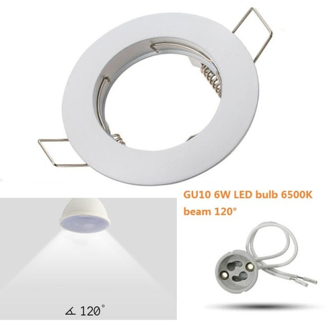 LED Bulb Spotlight GU10 MR16 6W 220V Downlight fixture Spot light Recessed Lighting Kit LED Lampada Bulbs with MR16/GU5.3 Socket