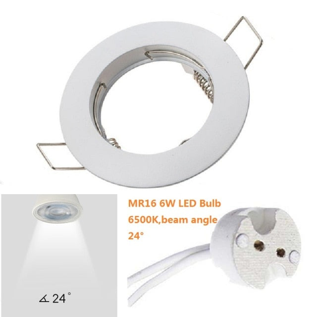 LED Bulb Spotlight GU10 MR16 6W 220V Downlight fixture Spot light Recessed Lighting Kit LED Lampada Bulbs with MR16/GU5.3 Socket