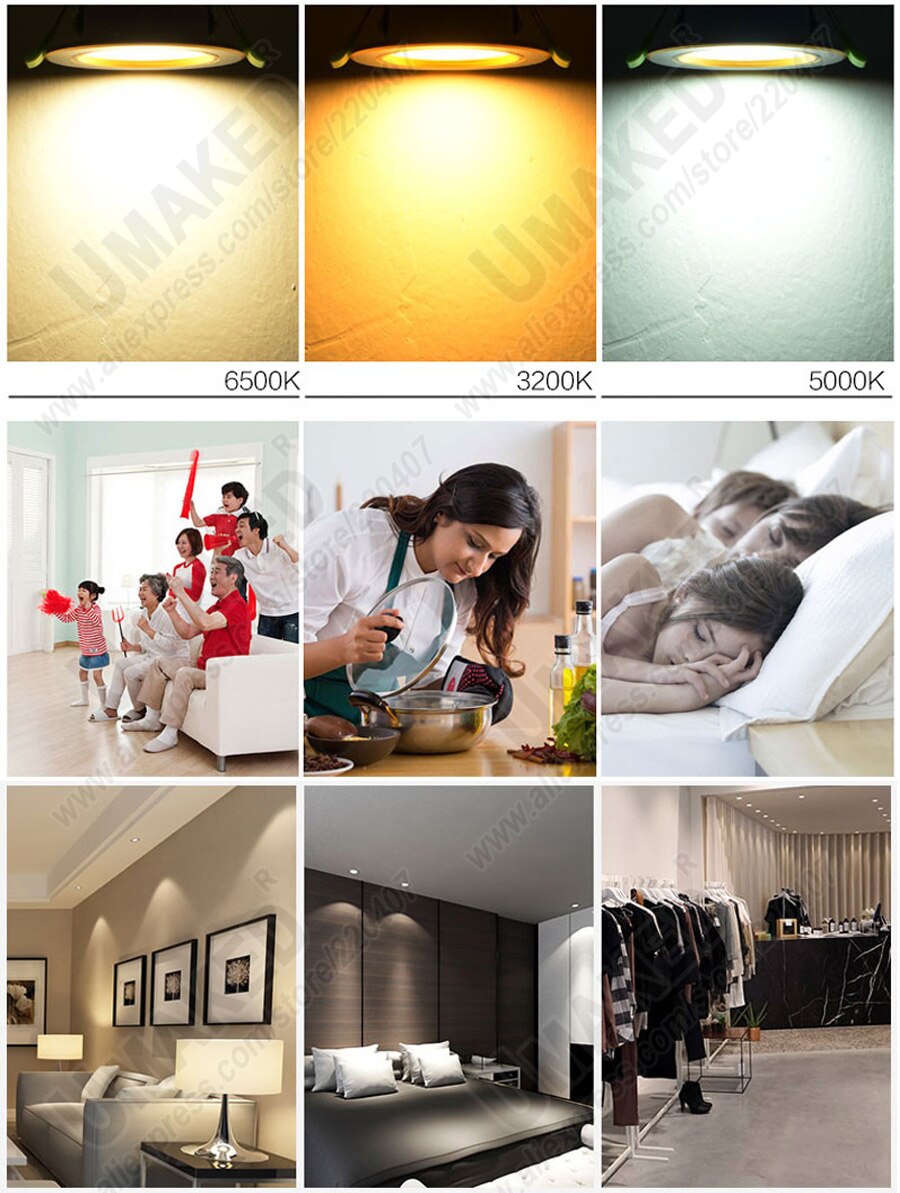 Downlight led pcb smd2835 integrated IC driver, 18W 120mm AC 220V 18w 15w 12w 9w 7w 5w 3w for down light Diy