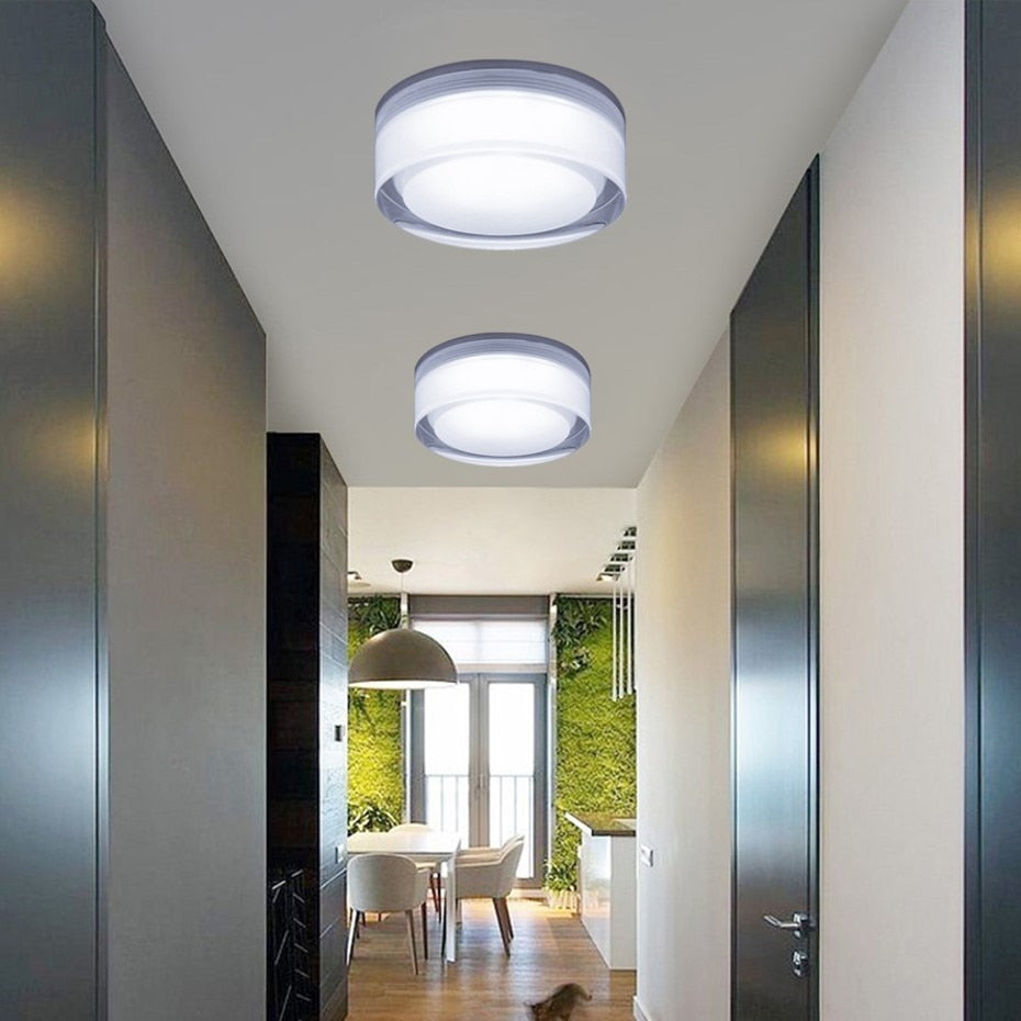 DVOLADOR Square/Round 12W/10W/5W LED Crystal Downlight LED Ceiling Spot Light Warm White/White LED Recessed Lamp for Home Decor