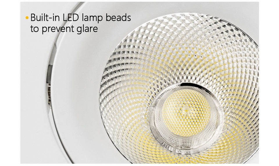 Recessed Downlight LED Ceiling Lamp 7W 12W 20W 220V Led Spotlights Track Light Built-In Lamps Indoor Lighting For Living Room