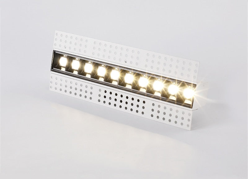 Frameless Recessed Led Magnetic Downlight Un visible Indoor Long Strip Ceiling Lamps 90Ra Modern Linear Grille Spot Lighting 220V