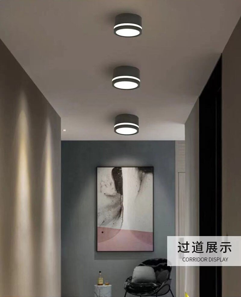 Surface mounted LED downlight ceiling light spotlight 5W 7W 9W 12W 15W Nordic modern fashion LED downlight AC220V