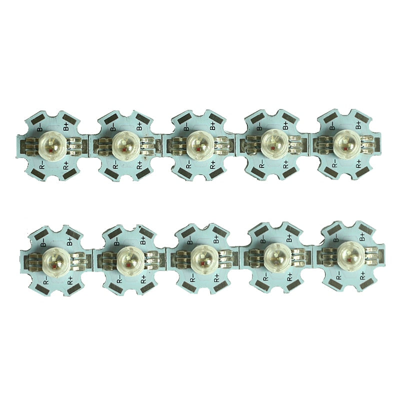 Real Full Watt 1W 3W High Power LED Lamp Bulb Diodes SMD 2.0-3.6V RGB LED Chip For Spotlight Downlight 10-1000Pcs/Lot DIY Beads