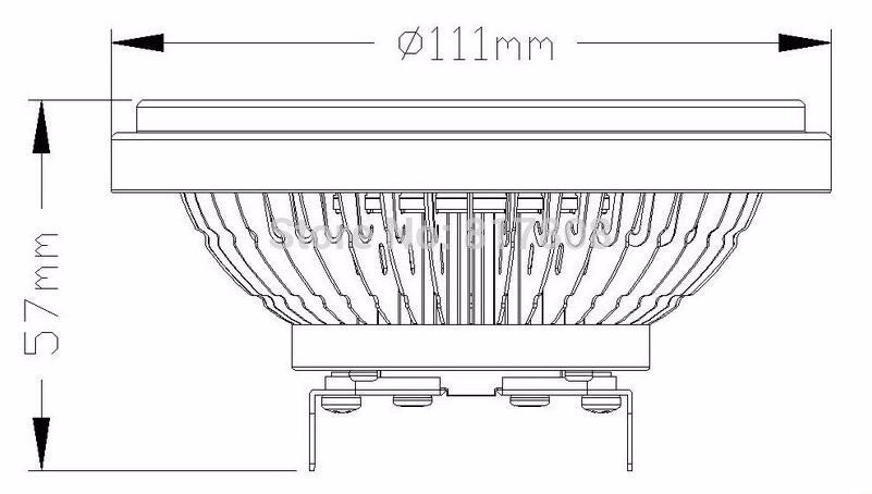 Indoor Home Lighting 10W 15W COB LED Bulb Lamp Spotlight Dimmable Recessed Downlight AR111 QR111 G53 12V AC85-265V