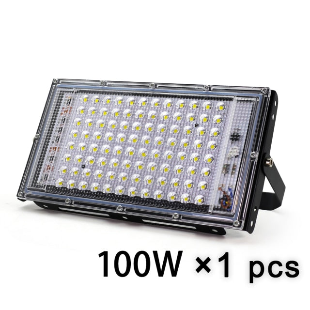 Focos LED Spotlight 50W 100W AC 220V Refletor LED Spot Flood Light Garden Lighting Floodlight Outdoor Kitchen Street Lighting